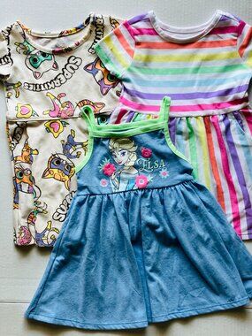 18 month Garanimals Short Sleeve & Character Dresses Bundle